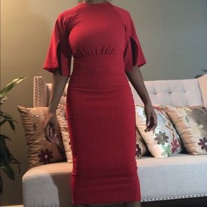 boohoo midi dress